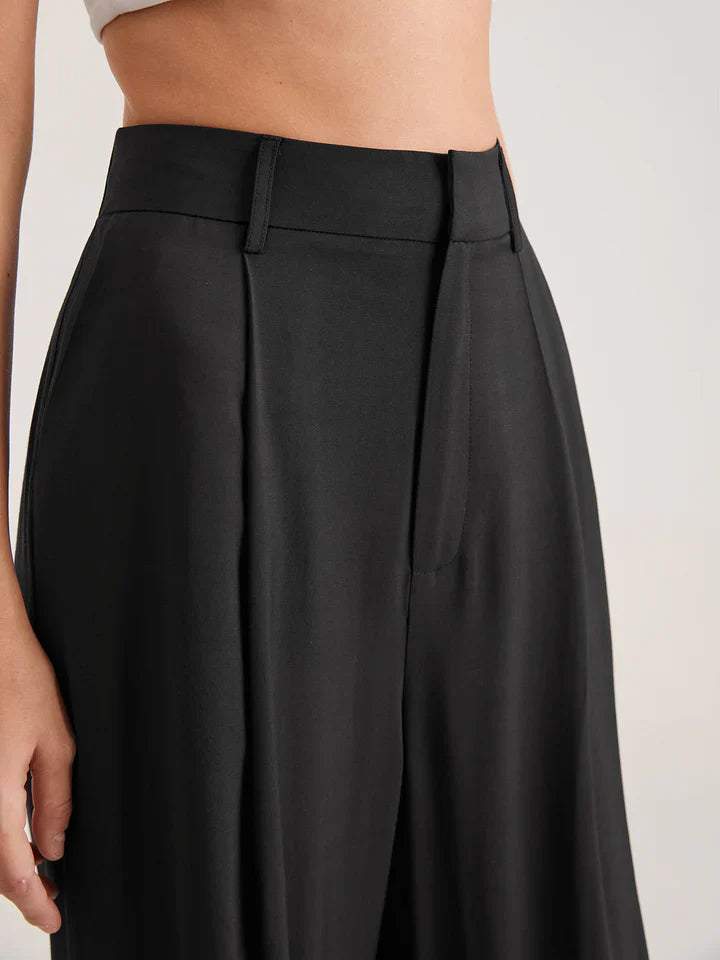 Wide high-waist pants