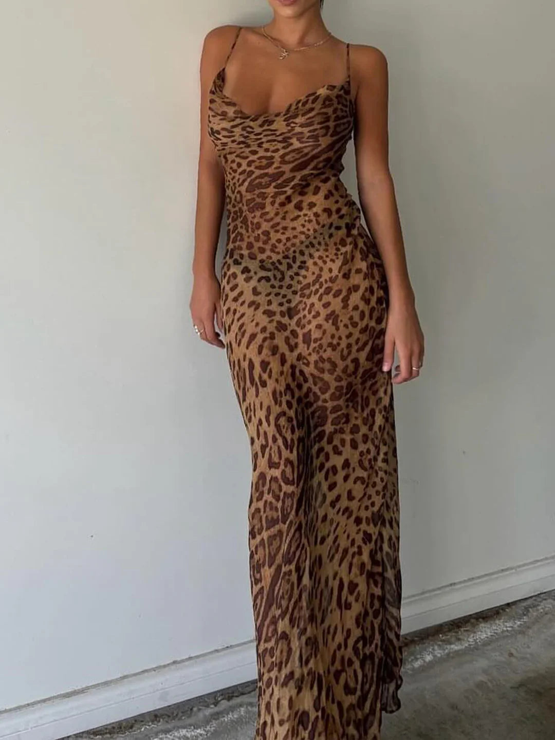 Leopard print dress