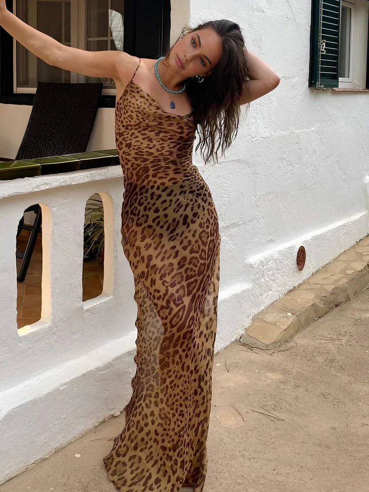 Leopard print dress